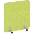 Перегородка напольная на металлических опорах, на роликах