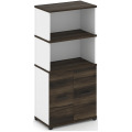 Распашной Офисный шкаф опорный/приставной с надставкой высокой