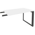 Брифинг-приставка к столу на О-образном металлокаркасе