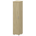 Офисный шкаф узкий высокий закрытый 1 дверь (ЛДСП)