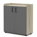 Офисный шкаф для документов низкий закрытый