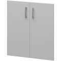 Комплект дверей из ДСП (для низкого шкафа) (ручки Серые или Черные)